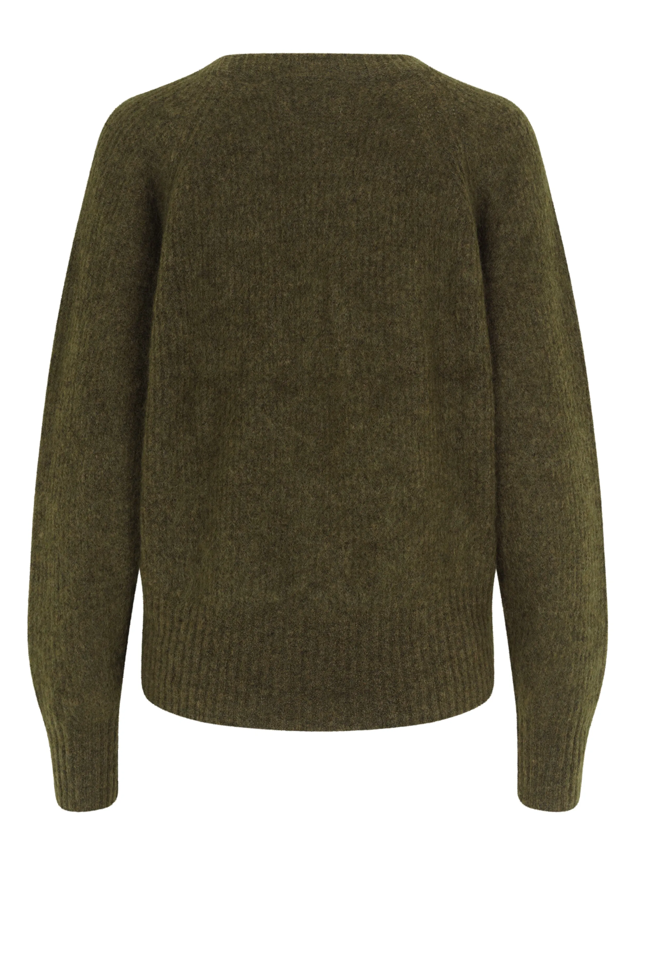 Brooky Knit Boxy Cardigan - Burnt Olive