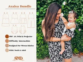 Bundle Azalea Romper and Dress Digital Sewing Pattern