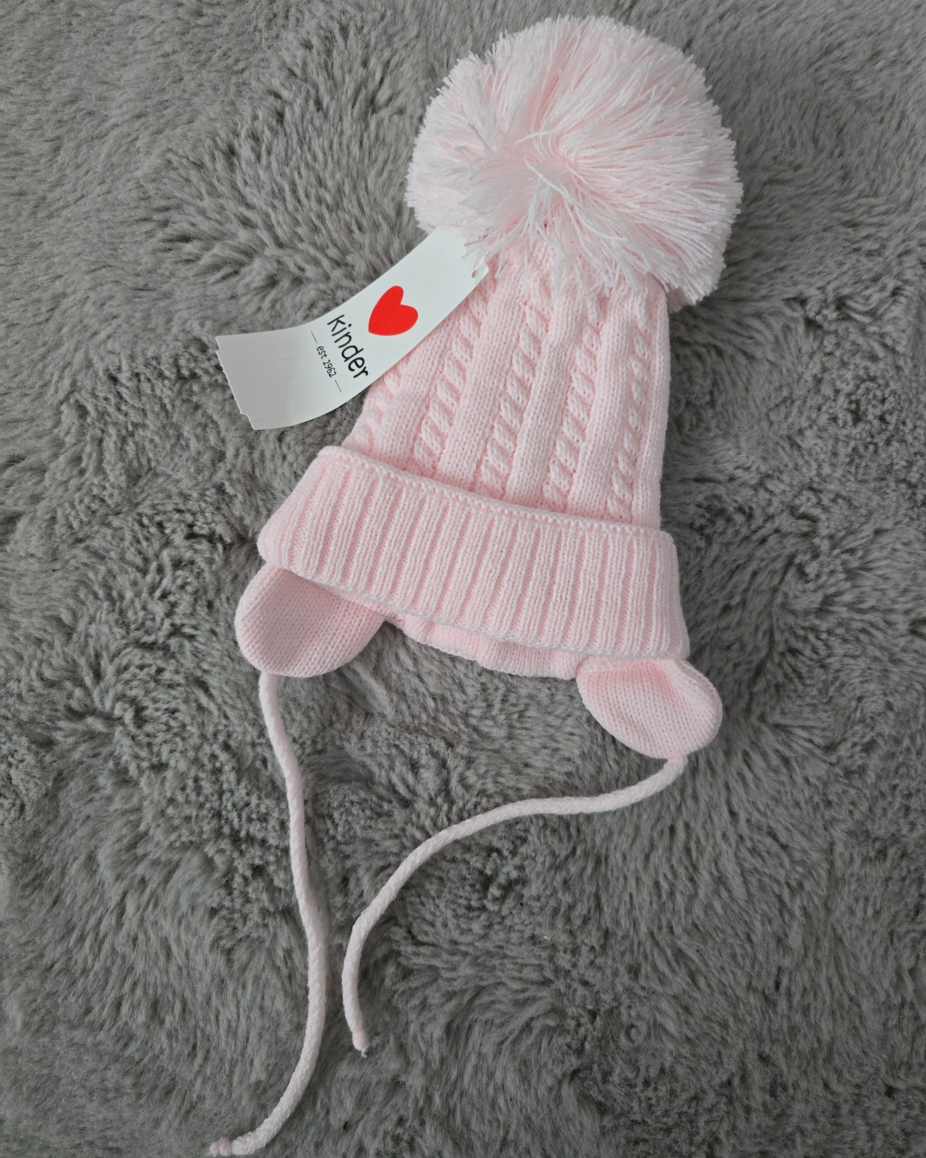 Cable Pompom Hats