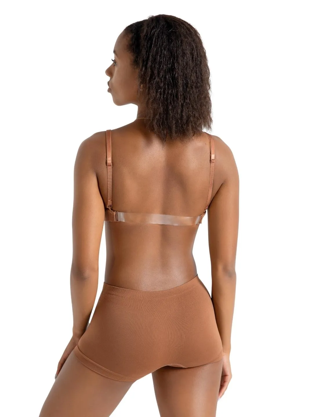 Capezio - Seamless Clear Back Sweetheart Bandeau Bra