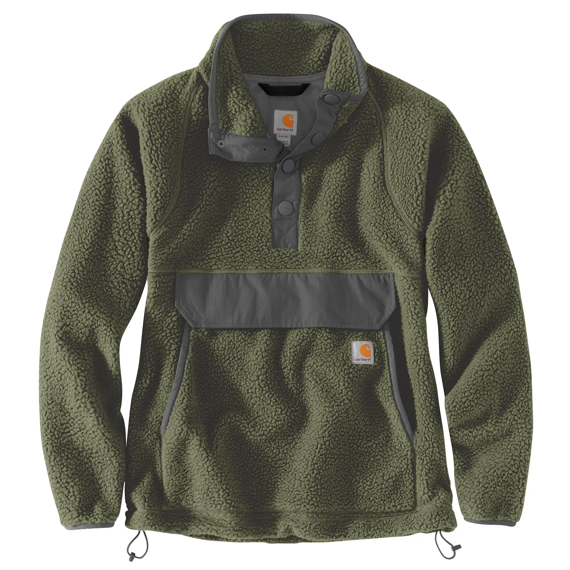 'Carhartt' Women's Fleece 1/4 Relaxed Fit Fleece Jacket - Basil Heather