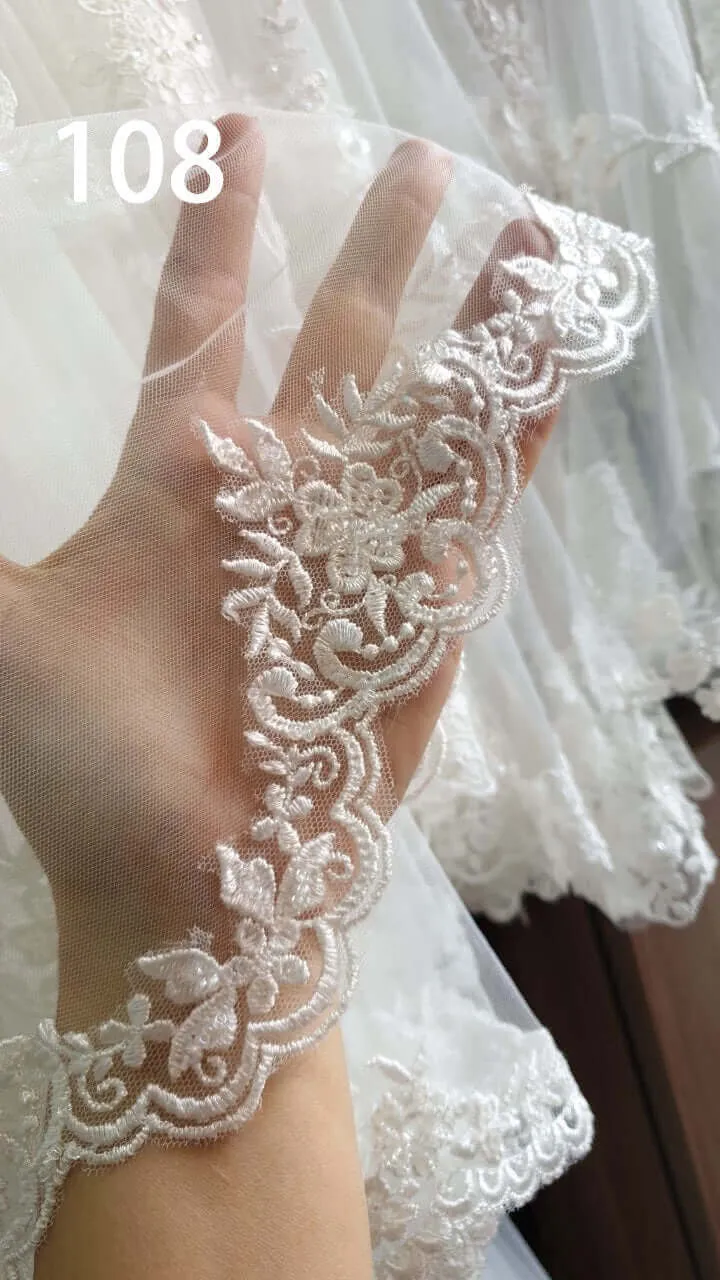 Cathedral Lace Veil - Double Layer