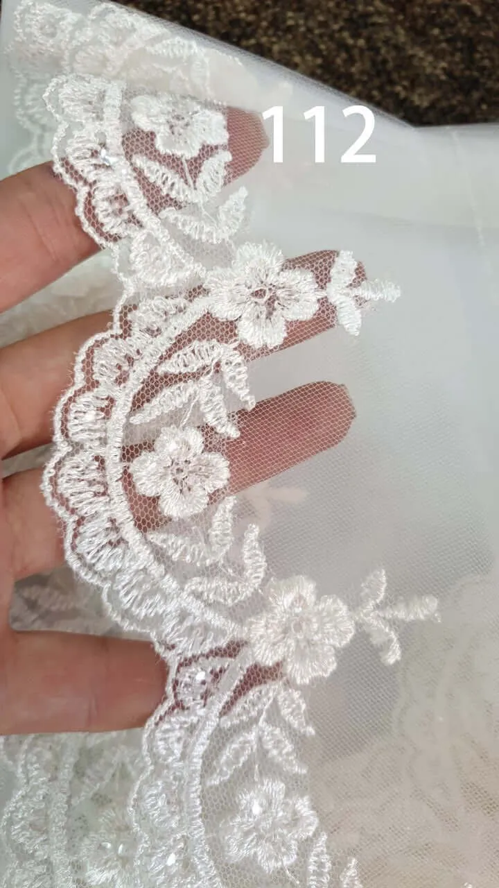 Cathedral Lace Veil - Double Layer