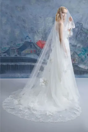 Cathedral Lace Veil - Double Layer