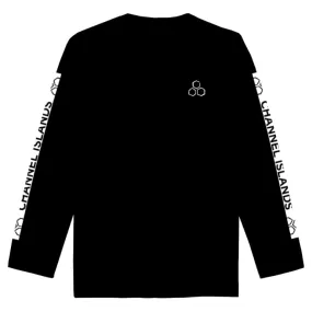 Channel Islands White Hex Crew Fleece - Black