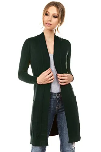 CIELO Women's Long Sleeve Sweater Duster Cardigan