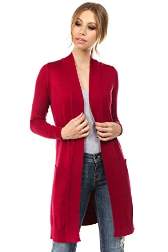 CIELO Women's Long Sleeve Sweater Duster Cardigan