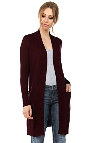 CIELO Women's Long Sleeve Sweater Duster Cardigan