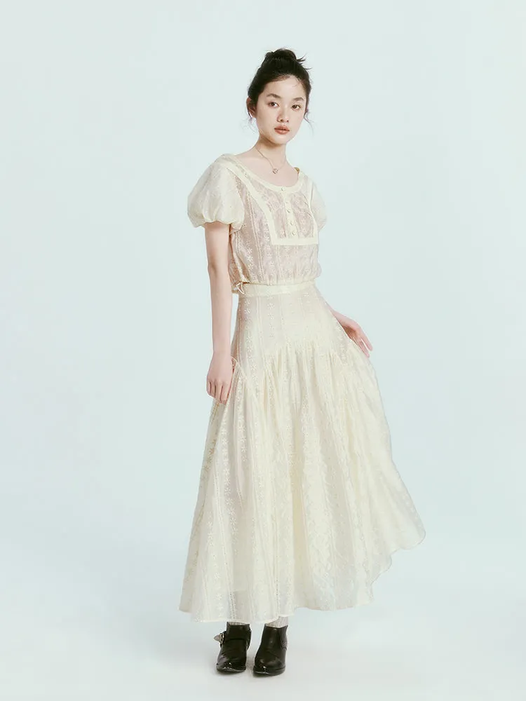 Classical Three-dimensional Embroidery Skirt