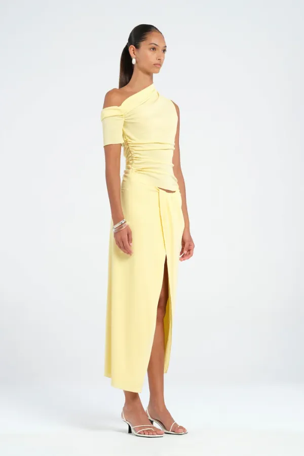 Cleo One Shoulder Maxi Dress Butter