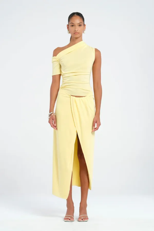 Cleo One Shoulder Maxi Dress Butter