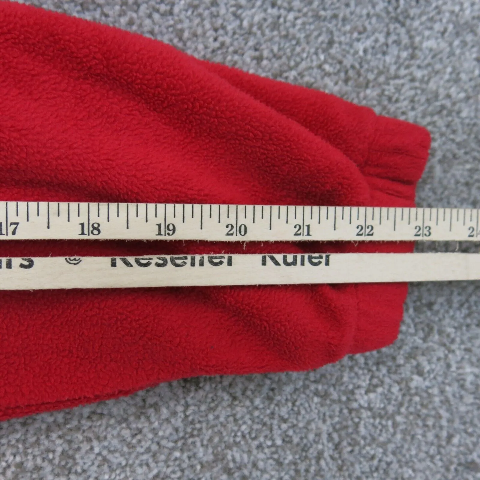 Columbia Womens Full Zip Up Fleece Jacket Long Sleeves Mock Neck Red Size Small