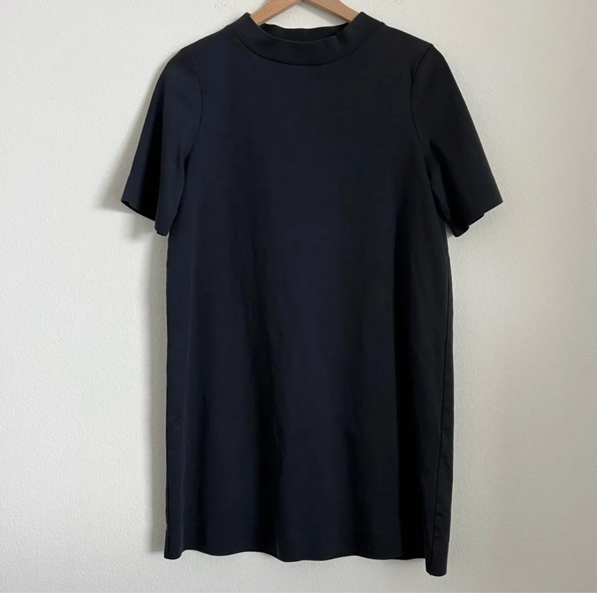 COS Boxy Mock Neck T-Shirt Dress
