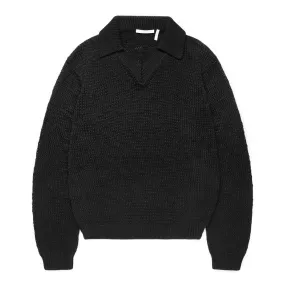 COTTON POLO SWEATER