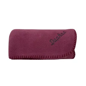 Cranberry Personalised Fleece Luxury Dog Blanket