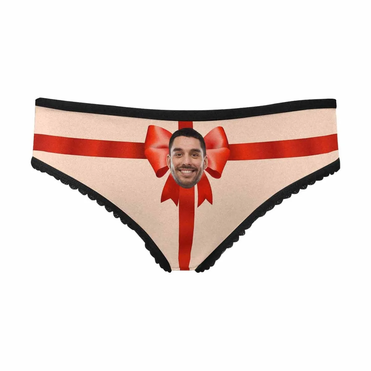 Custom Face Underwear for Women Personalized Gift Women's All Over Print High-cut Briefs for Her