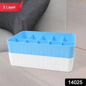Desktop Drawer Storage Box 10 Grid Underwear Socks (2 Pc Set)