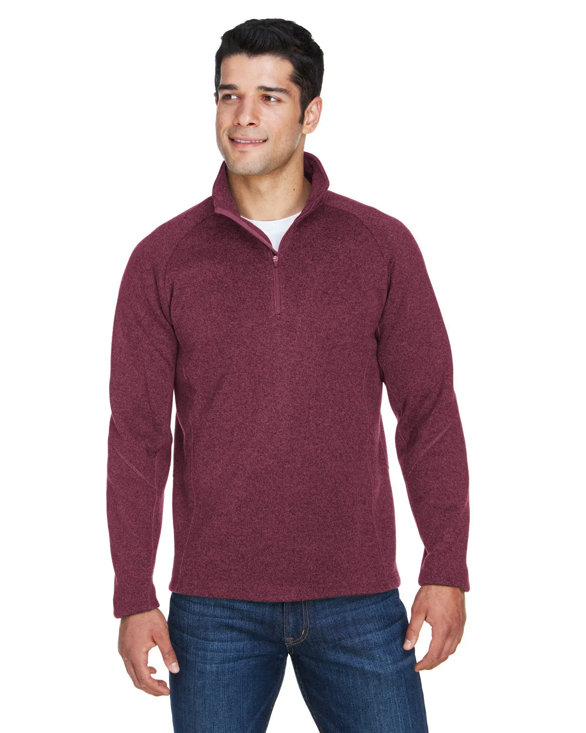 Devon & Jones Men's Bristol Sweater Fleece Quarter-Zip