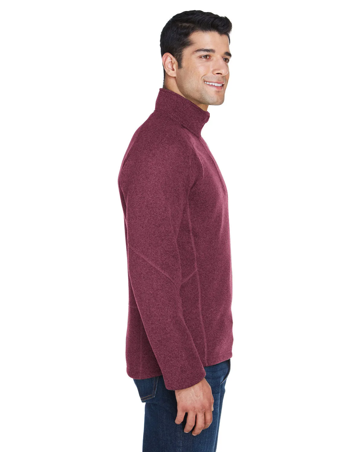 Devon & Jones Men's Bristol Sweater Fleece Quarter-Zip
