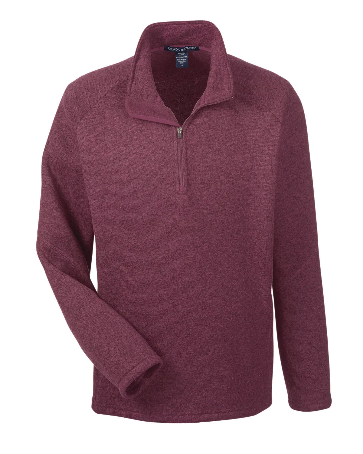 Devon & Jones Men's Bristol Sweater Fleece Quarter-Zip