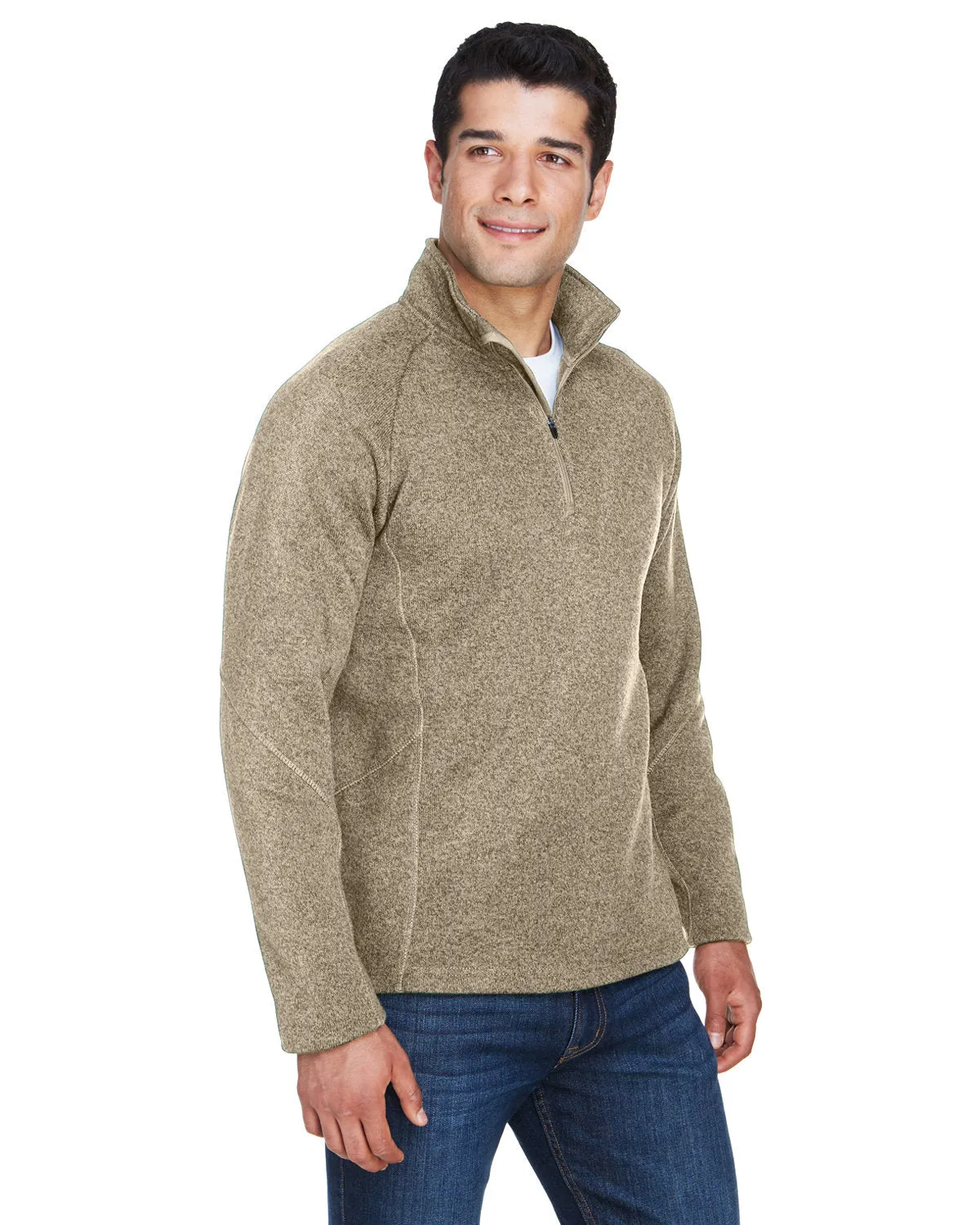 Devon & Jones Men's Bristol Sweater Fleece Quarter-Zip