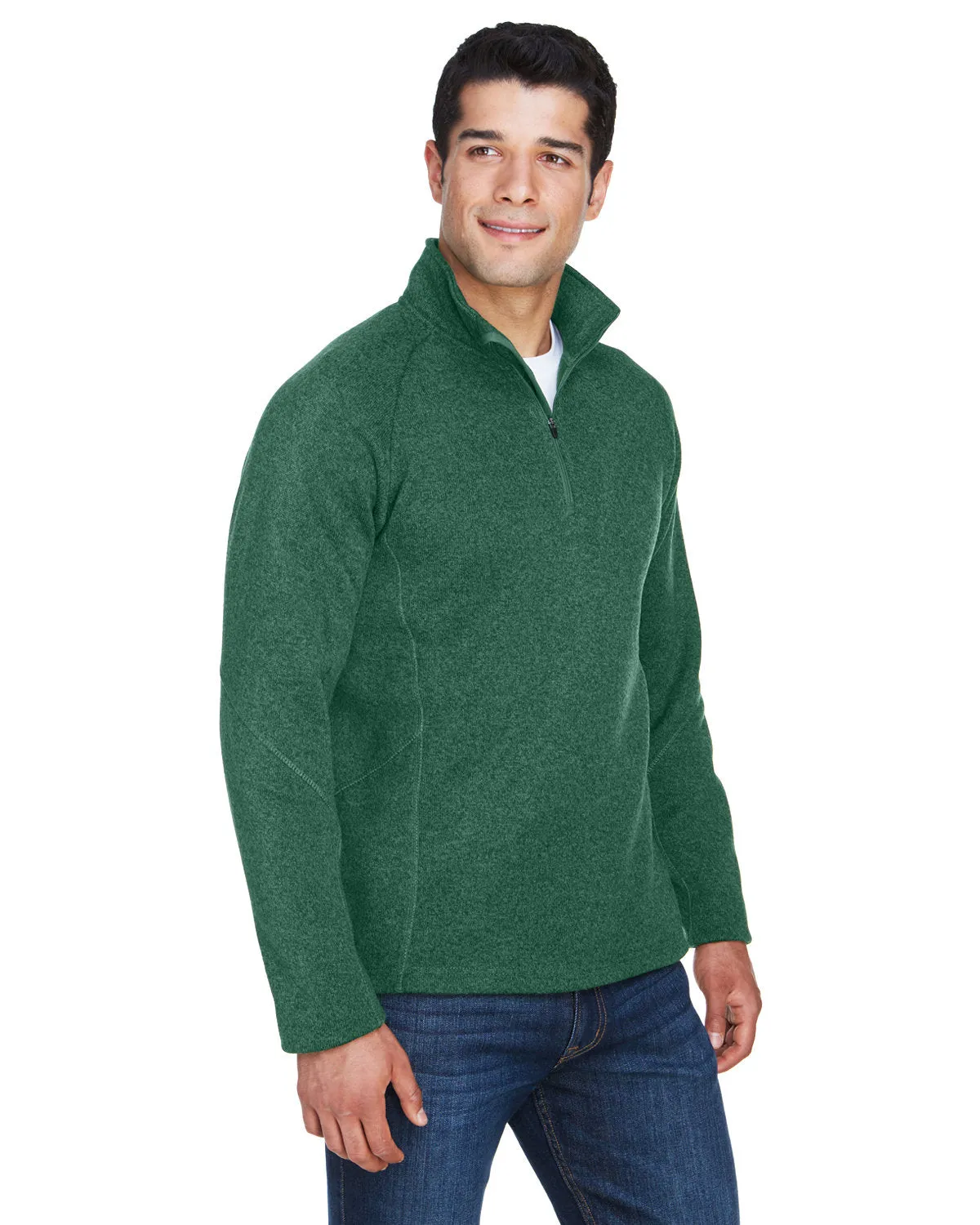 Devon & Jones Men's Bristol Sweater Fleece Quarter-Zip