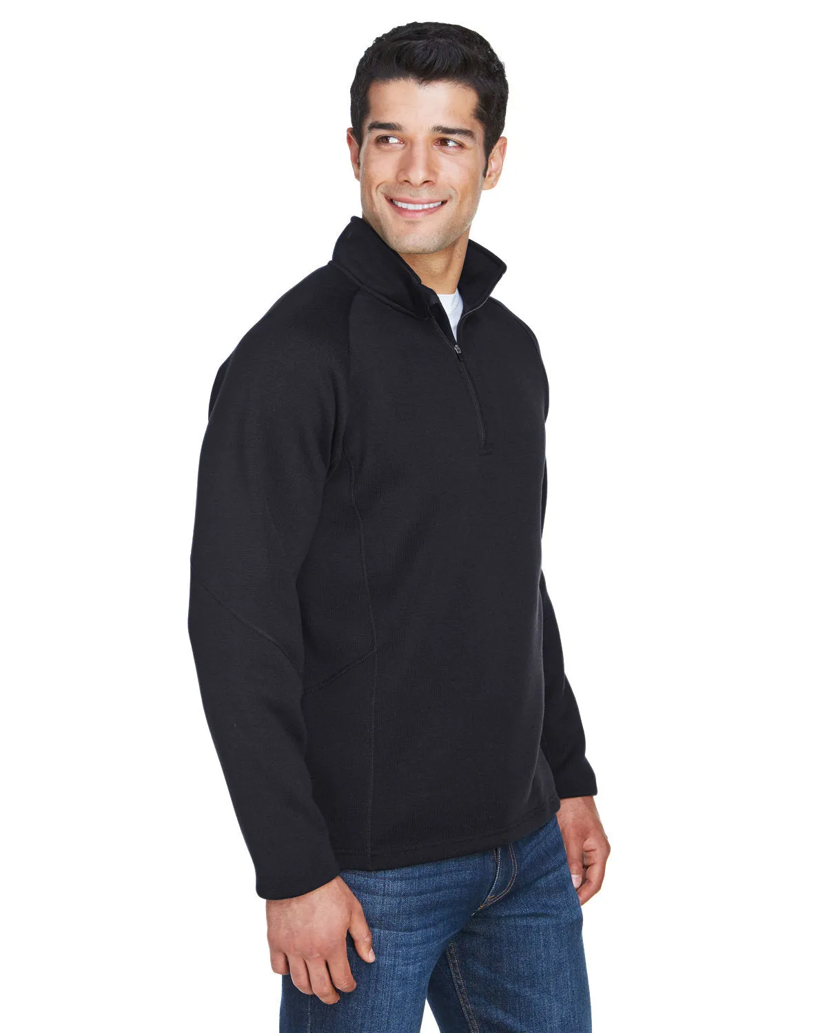 Devon & Jones Men's Bristol Sweater Fleece Quarter-Zip