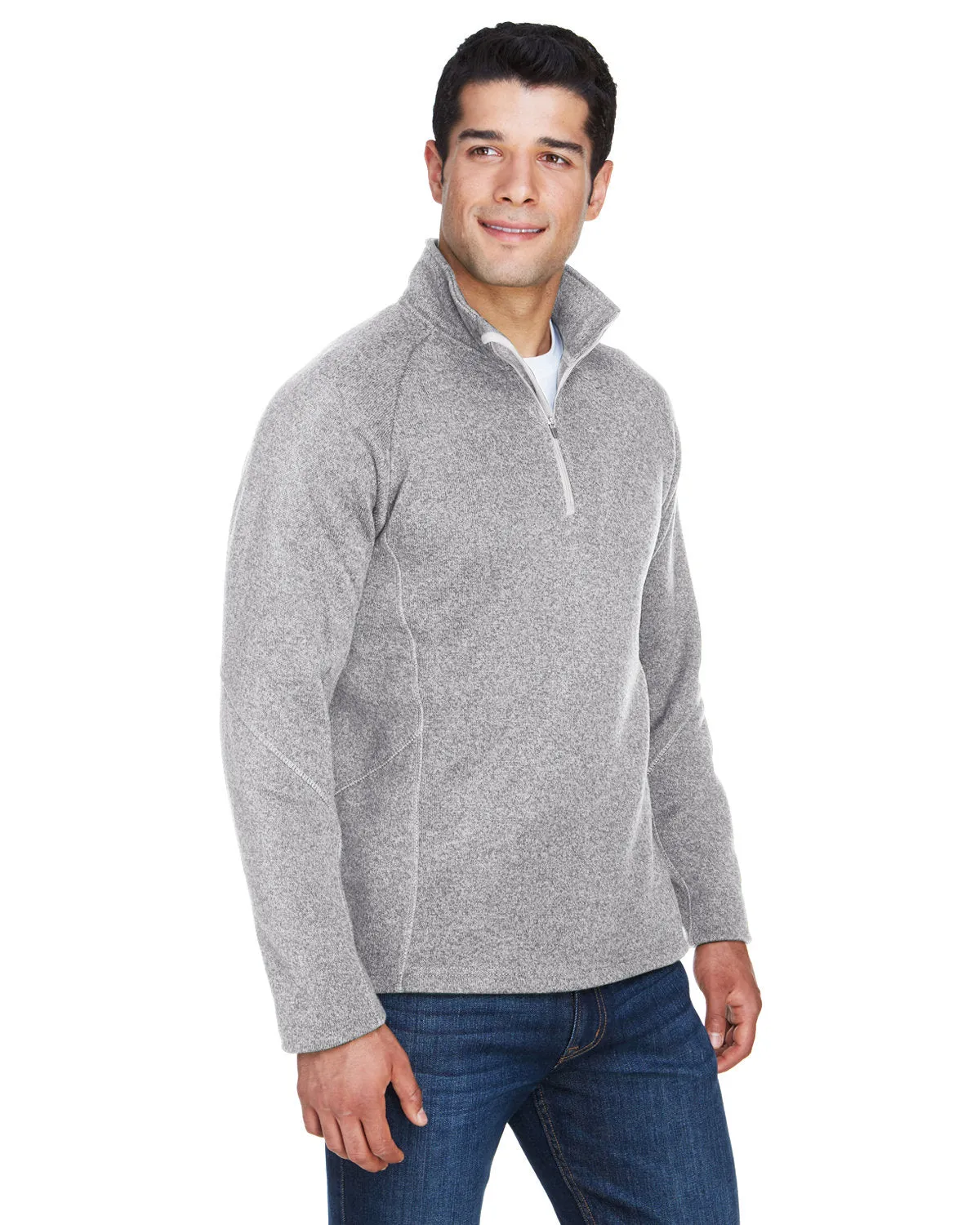 Devon & Jones Men's Bristol Sweater Fleece Quarter-Zip