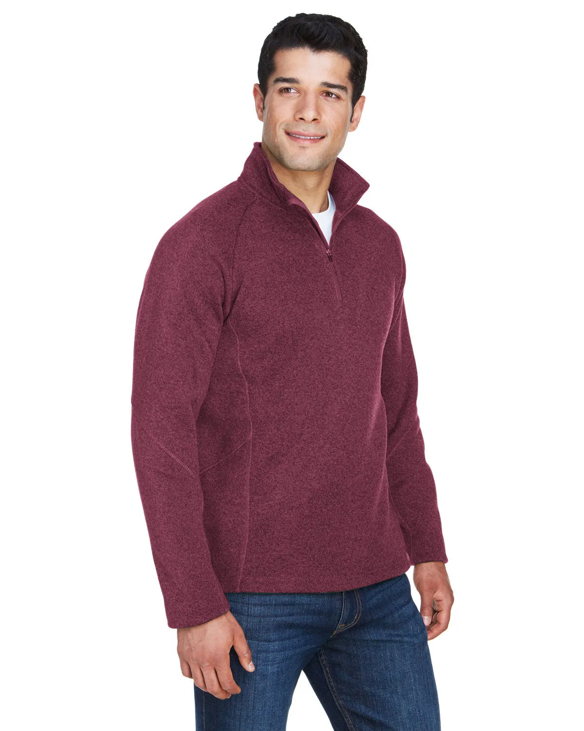 Devon & Jones Men's Bristol Sweater Fleece Quarter-Zip