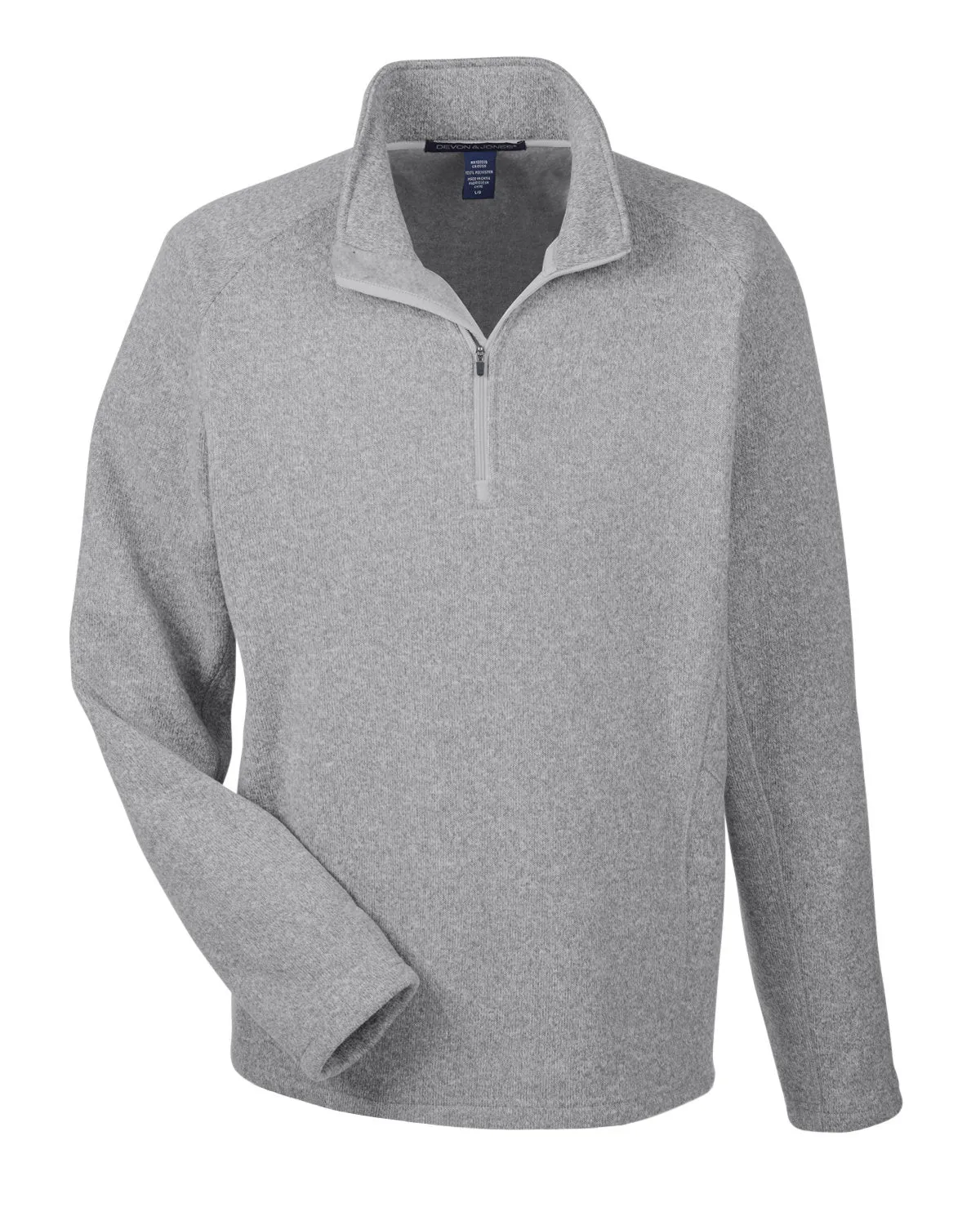 Devon & Jones Men's Bristol Sweater Fleece Quarter-Zip