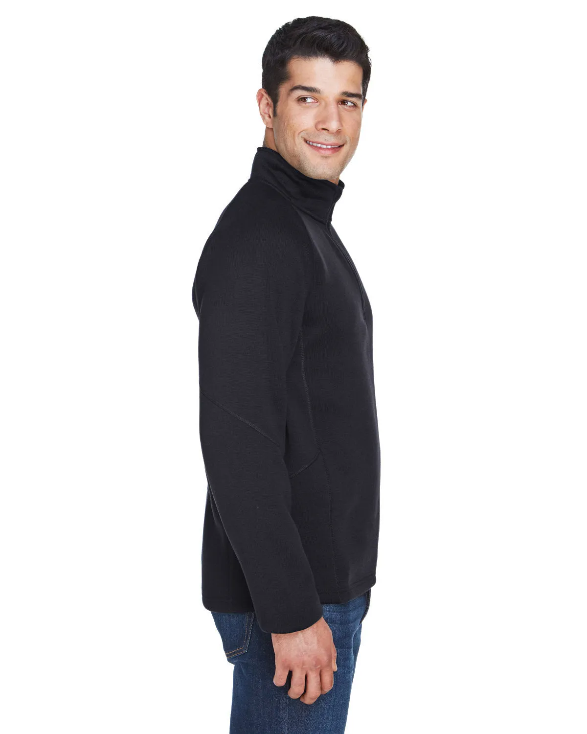 Devon & Jones Men's Bristol Sweater Fleece Quarter-Zip