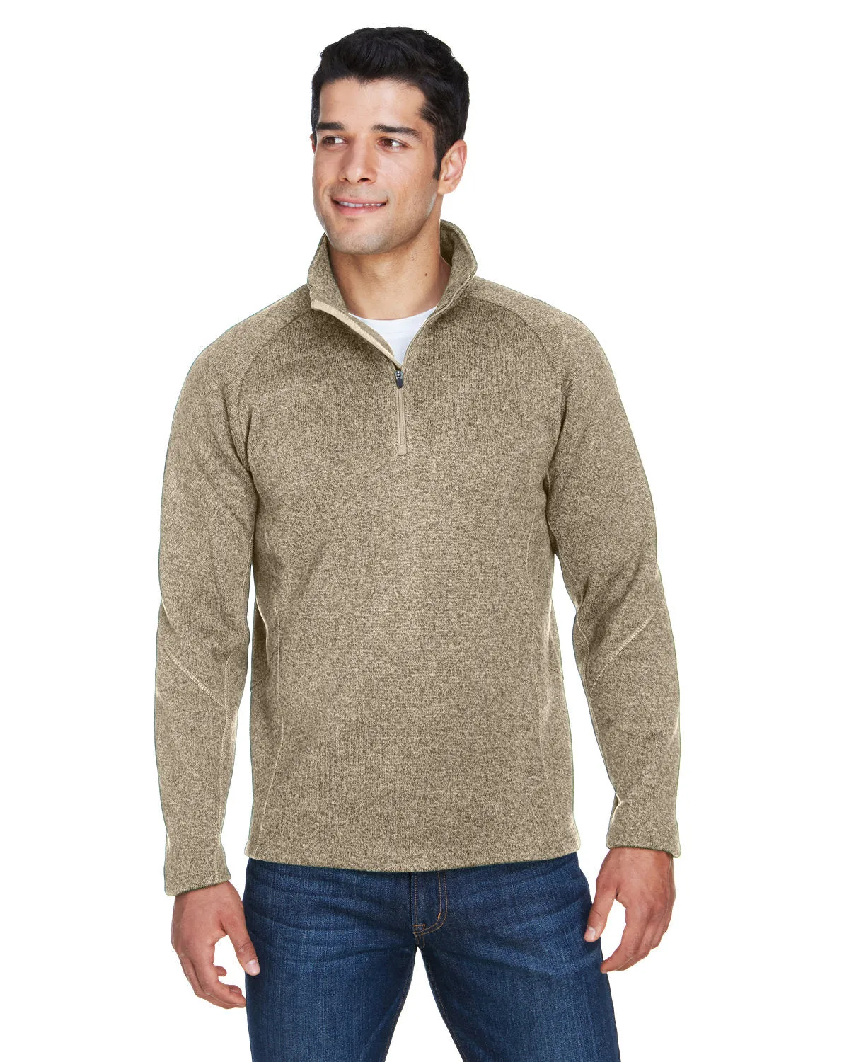 Devon & Jones Men's Bristol Sweater Fleece Quarter-Zip