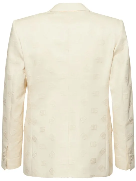 Dolce&amp;Gabbana   Monogram jacquard cotton jacket 