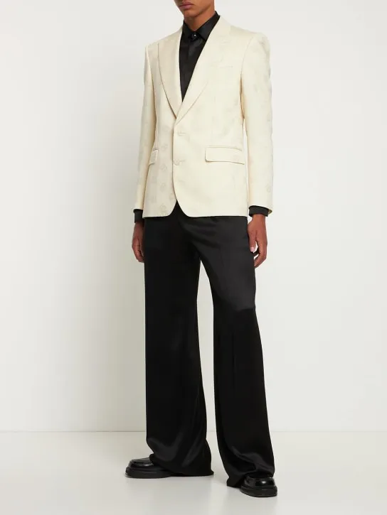 Dolce&amp;Gabbana   Monogram jacquard cotton jacket 