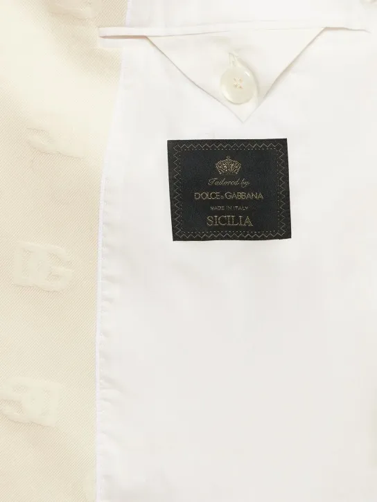 Dolce&amp;Gabbana   Monogram jacquard cotton jacket 