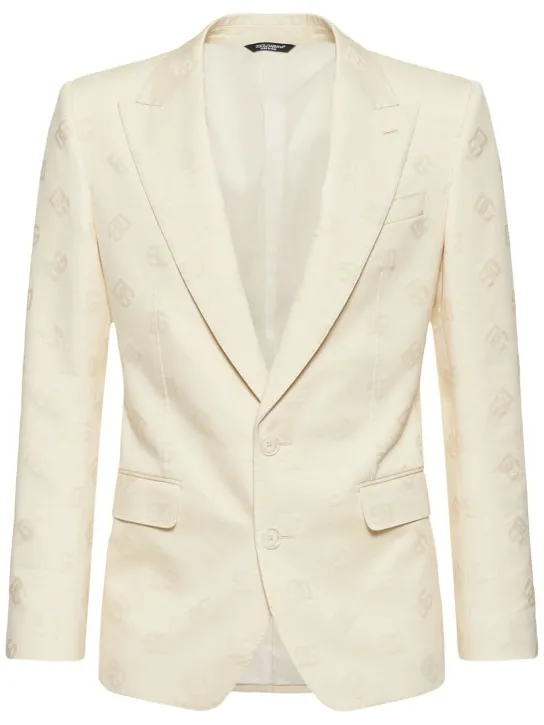 Dolce&amp;Gabbana   Monogram jacquard cotton jacket 