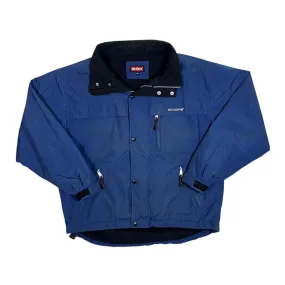 Early 00's KICKERS Classic Mini Logo Navy Blue Fleece Lined Windbreaker Jacket