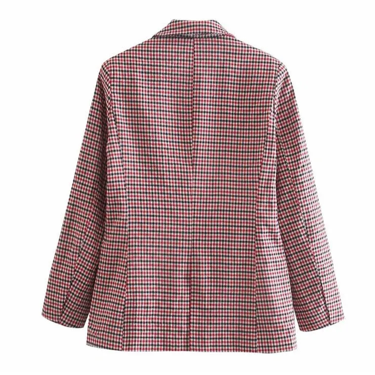 Ebba Double Breasted Check Blazer - 2 Colors