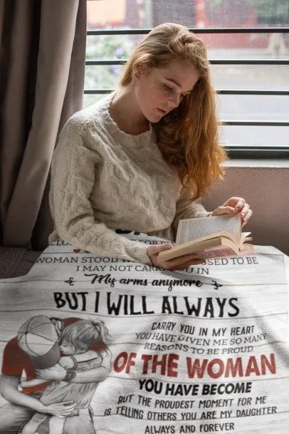 Emotional Dad and Daughter Blanket