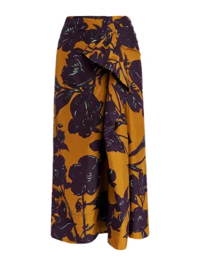 Essentiel Antwerp Glavia Silk Draped Midi Skirt (More Colors)