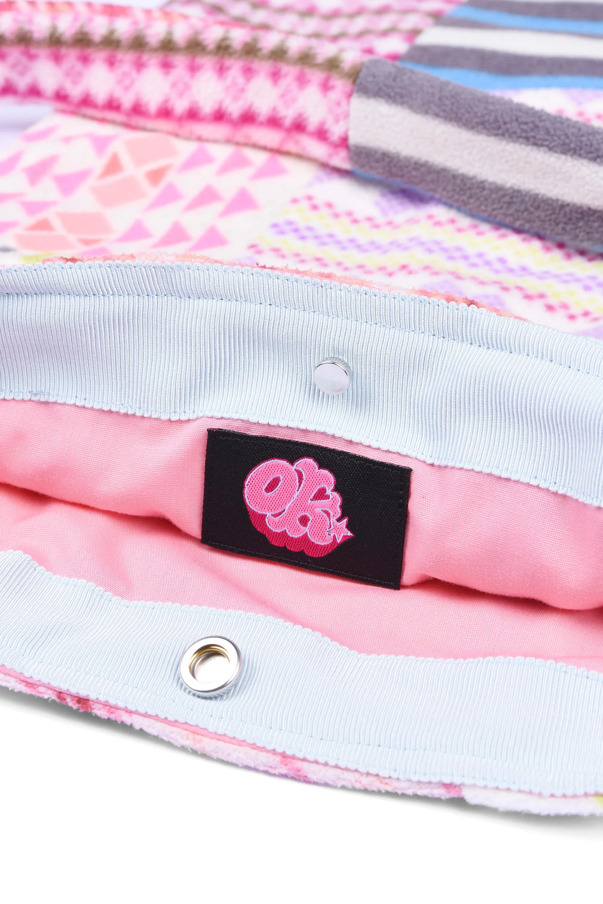 fleece patched tote bag E