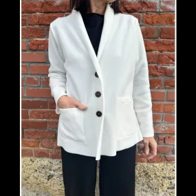 Fleece Short Cardigan - Henriette Steffensen - Off White - 7168W