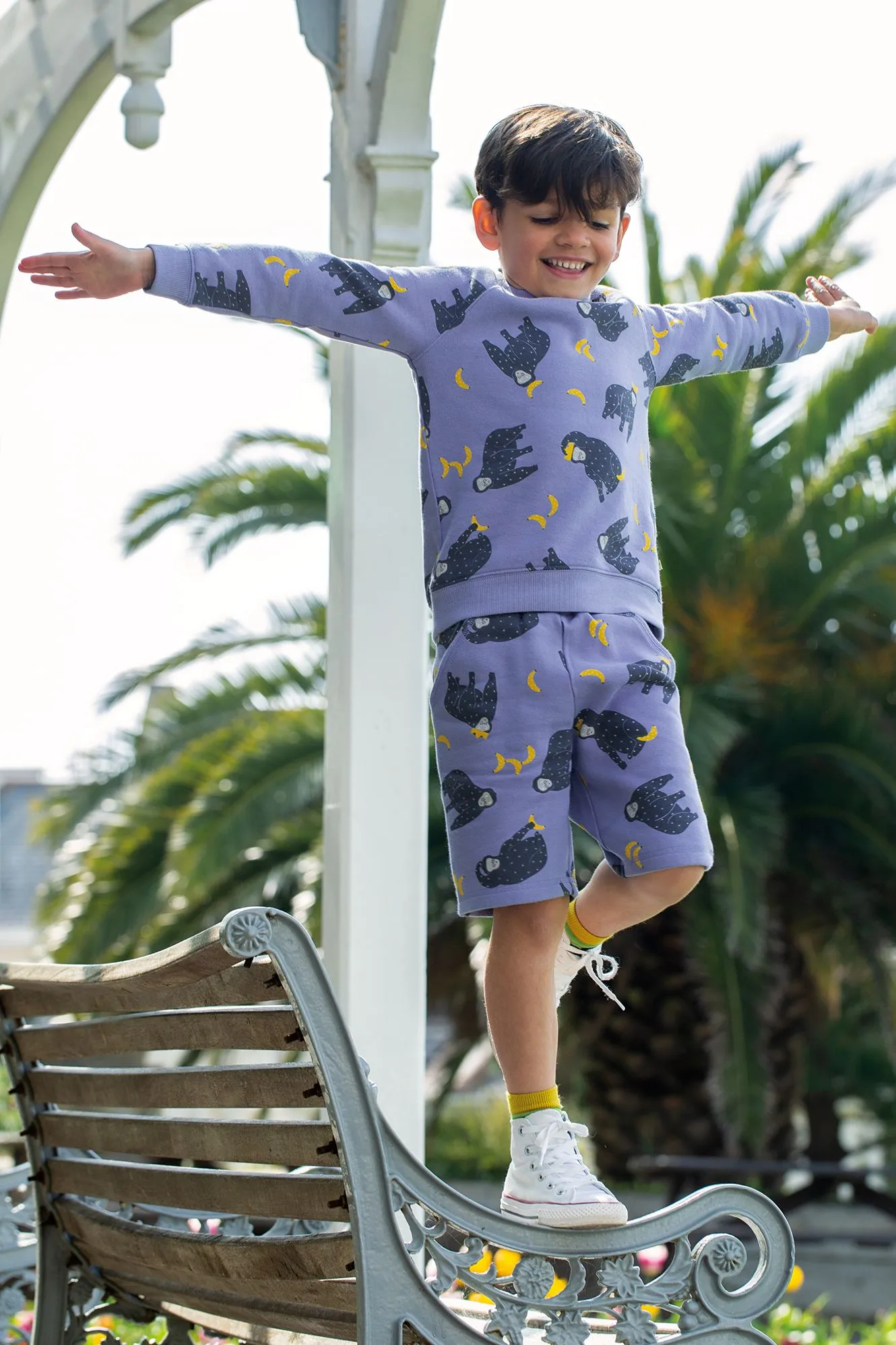 Frugi Monkeying Around Switch Samson Printed Shorts