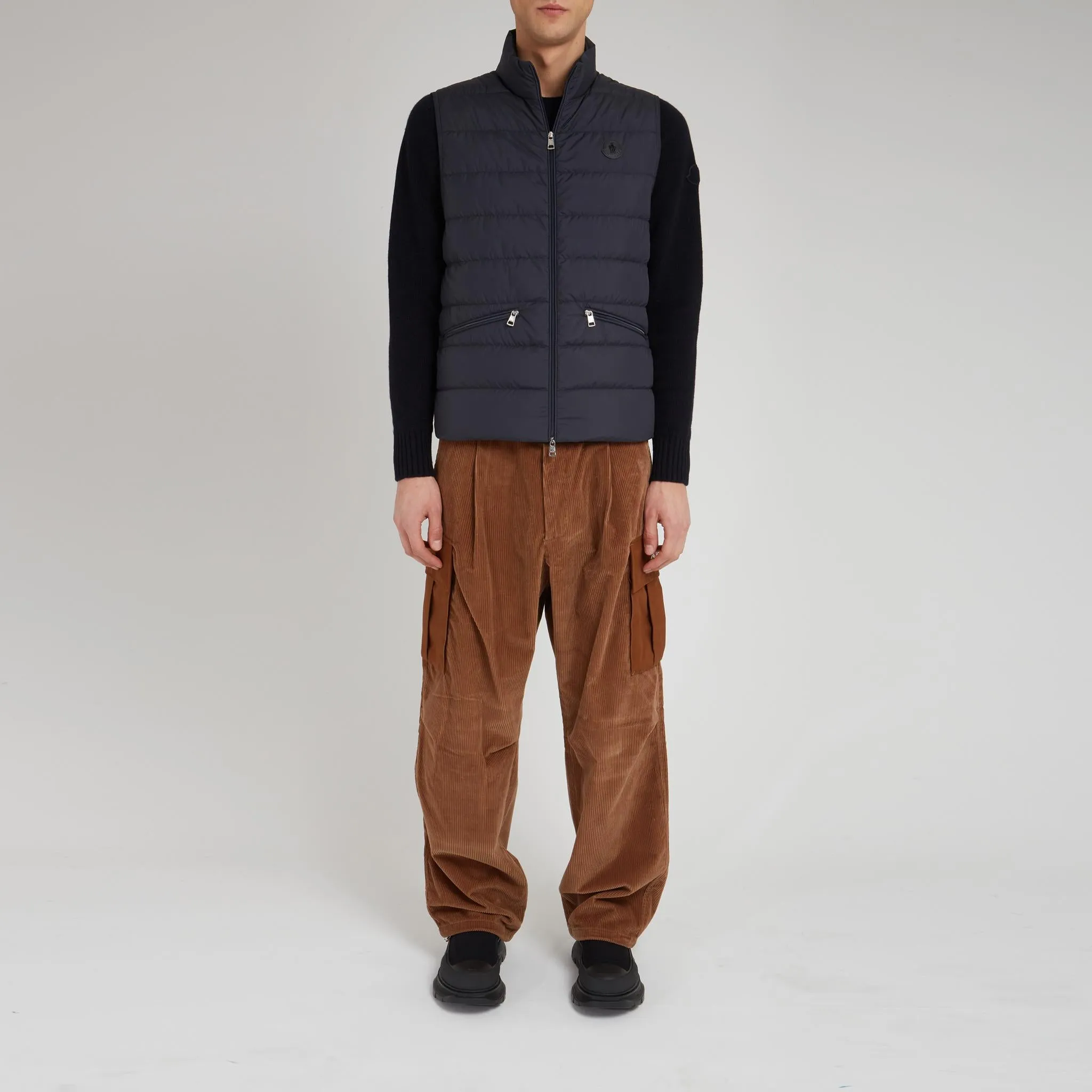 Gilet imbottito "Treompan" in tessuto blu