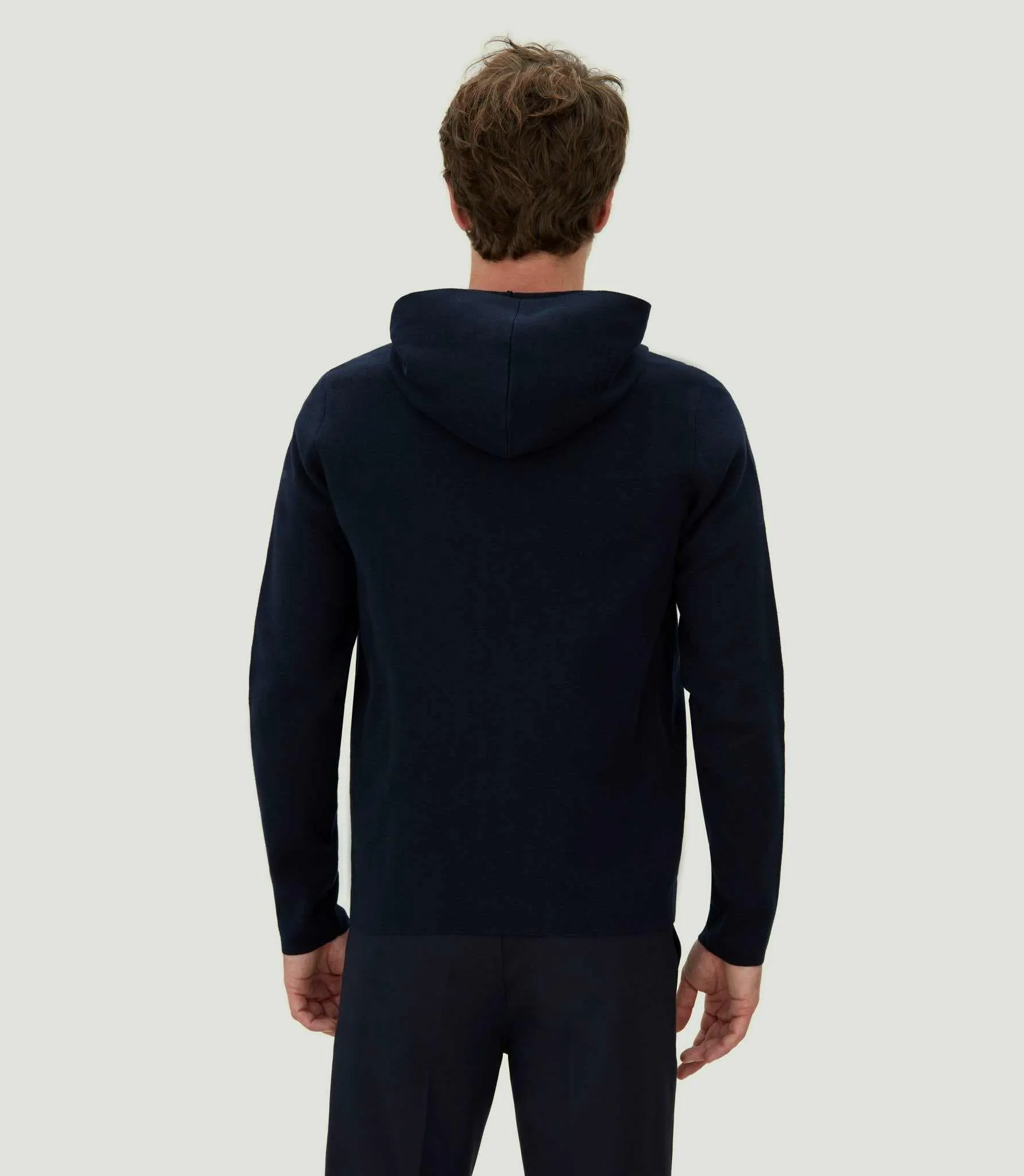 Gilet zippé à capuche marine "Leith"
