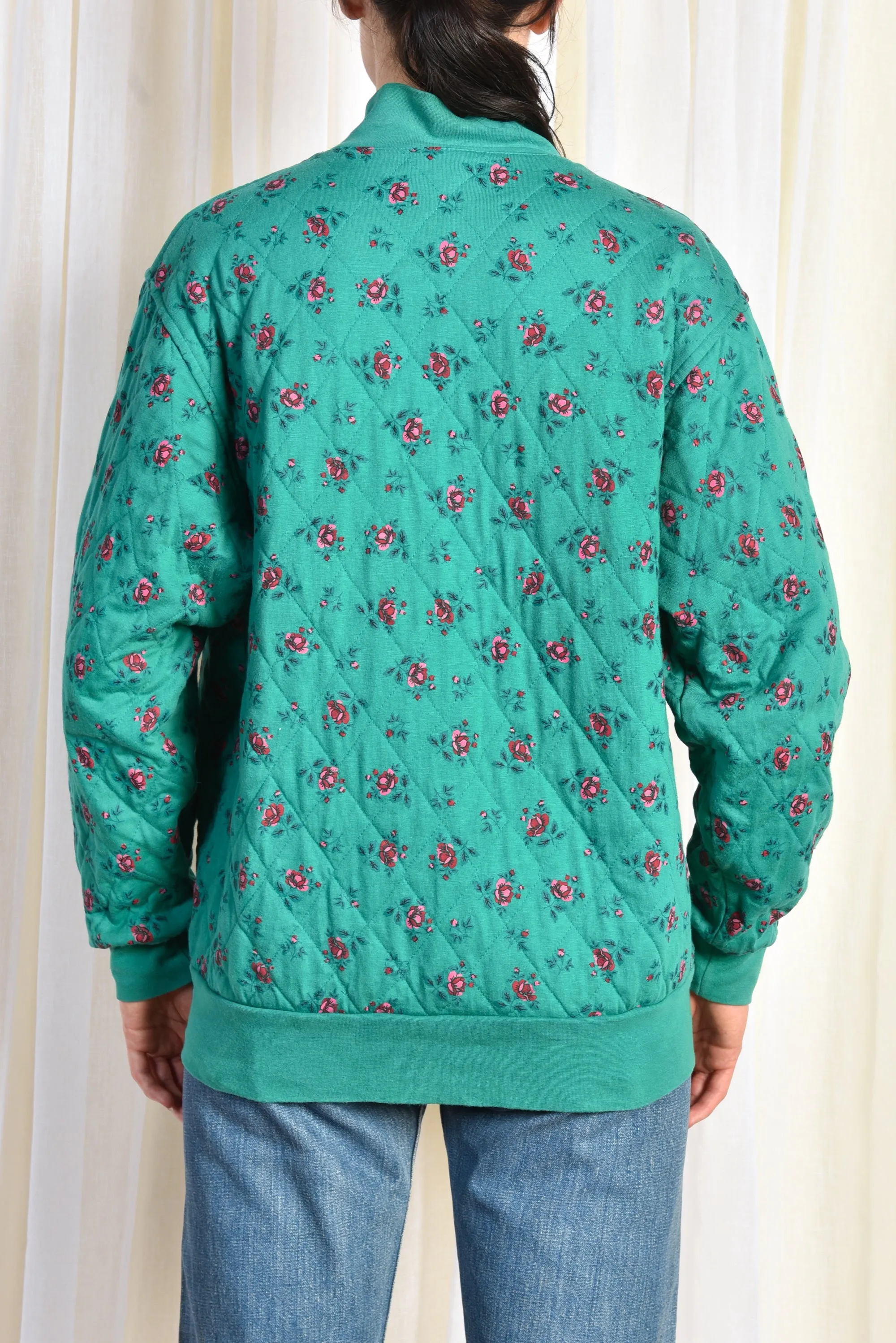 Gillie 1980s Quilted Cottage Coat