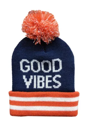 Good Vibes Pom Pom Beanie