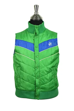 Green Groggy Brand Puffer Vest