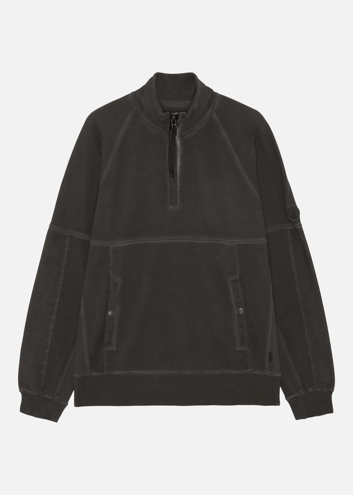 HALF ZIP SWEAT DARK GREY