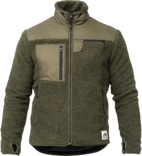 Heat Experience Unisex HeatX Heated Pile Fleece Olive Green | Buy Heat Experience Unisex HeatX Heated Pile Fleece Olive Green here | Outnorth